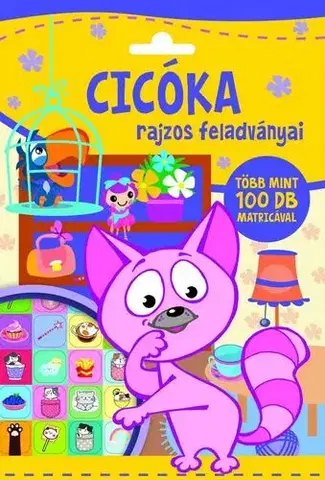 Nalepovačky, vystrihovačky, skladačky Cicóka rajzos feladványai