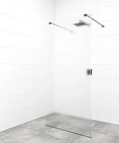 Sprchové dvere Sprchová zástena Walk-in 110 cm SAT vo farbe profilu čierna SATBWI110MSZAVC SATBWI110MSZAVC