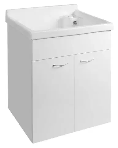 Kúpeľňový nábytok AQUALINE - Skrinka pod výlevku 58x70x52,8cm, biela 57037