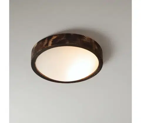 Svietidlá BRILAGI - Stropné svietidlo CARVALHO SLIM SMOKEY 1xE27/60W/230V, dubové, priemer 27,5 cm LD.PD-8.1