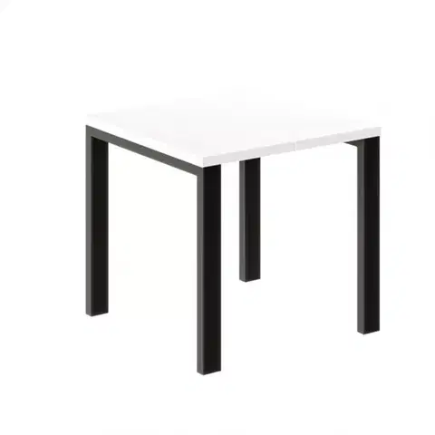 Jedálenské stoly Rozkladací stôl Garant 80/170x80cmBiely lesk