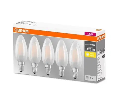 LED osvetlenie SADA 5x LED Žiarovka VINTAGE E14/4W/230V 2700K - Osram 4058075090682