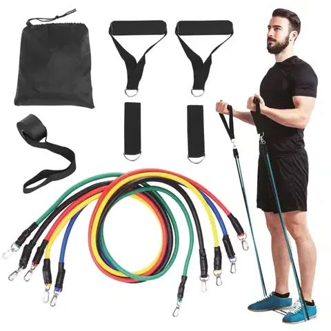 Ostatné fitness náradie Nastaviteľný gumový expander inSPORTline Morpo Tubes