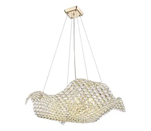 Svietidlá Zuma Line P0221-08M-F7AC - Luster na lanku TIARA 8xG9/42W/230V zlatý P0221-08M-F7AC