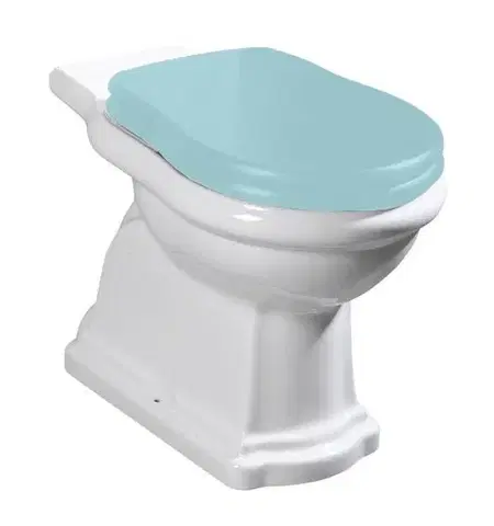 Záchody KERASAN - RETRO WC kombi misa 38,5x72cm, spodný odpad, biela 101201