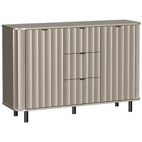 Komody so zásuvkami a dvierkami Komoda Novado 1nv 140 Clay Gray