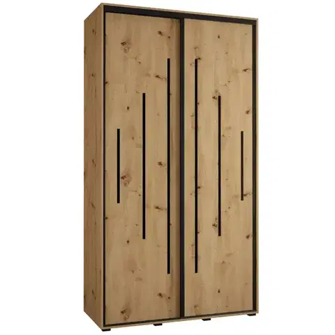 Šatníkové skrine Skriňa 45 Canaris 12 130 artisan/čierna