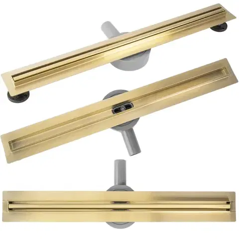 Sprchovacie kúty REA - Odtokový žľab Neox Slim pre Brush Gold 100 REA-G6990