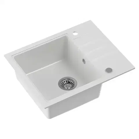 Granitové drezy Drez Peter 116 Steingran biela 62x50x20 + sifón