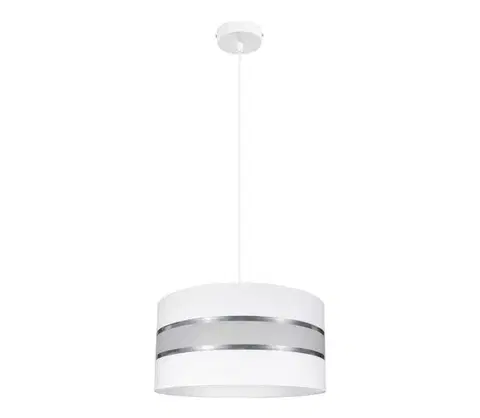 Svietidlá  Luster na lanku CORAL 1xE27/60W/230V biela 0612
