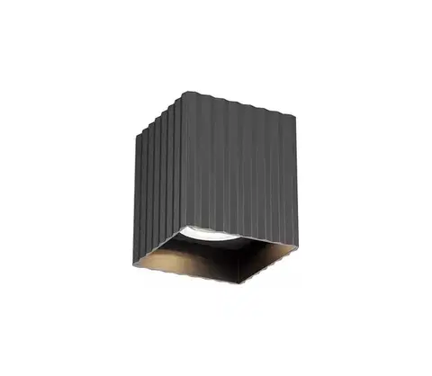 Svietidlá Redo 01-3409 - Bodové svietidlo DELPHI 1xGU10/7W/230V 8,1x8,1 cm čierna 01-3409