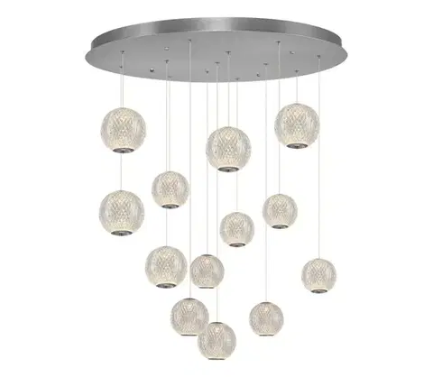 Svietidlá  LED luster na lanku CREMONA 13xLED/5W/230V 3000K matný chróm 414LRC1377