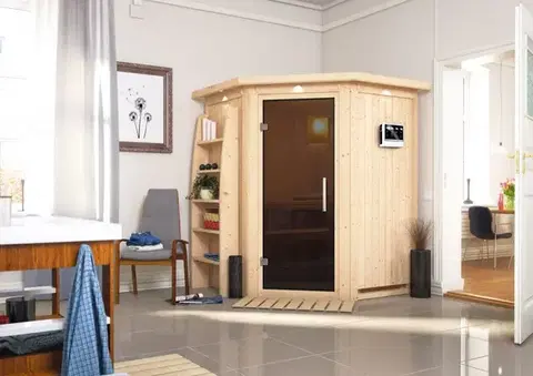 Sauny Interiérová fínska sauna 151 x 151 cm Dekorhome