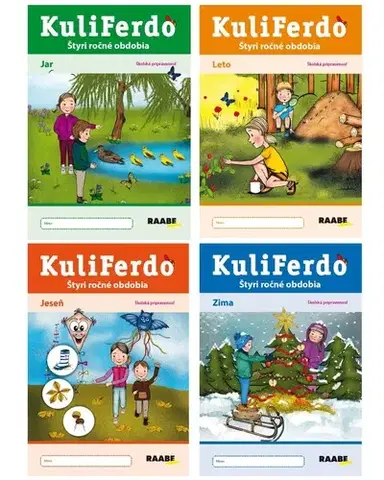 Pre predškolákov Kuliferdo Štyri ročné obdobia - Školská pripravenosť PZ (4ks) - Jana Pechancová,Noemi Keřkovská,Hana Nádvorníková