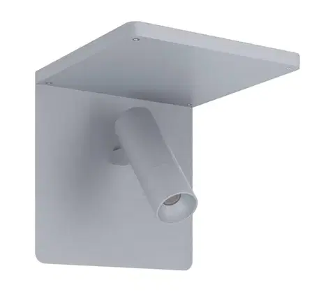 Svietidlá Eglo 67564 - LED Nástenné svietidlo s policou CIGLIE LED/8,1W/230V šedá 67564