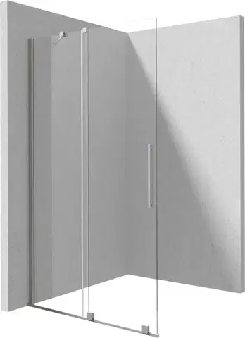 Sprchovacie kúty DEANTE - Prizma krátka ku kolmej stene/dlhá k paralelnej stene sprchová stena, walk-in, 80 cm - posuvná; KTJ_F38R