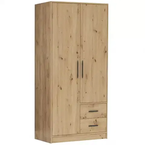 Šatníkové skrine Skriňa Smart SR3 2D artisan
