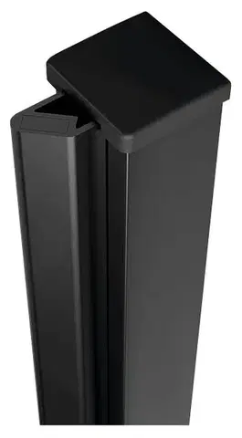 Sprchovacie kúty POLYSAN - ZOOM BLACK magnetický profil ZL4989B