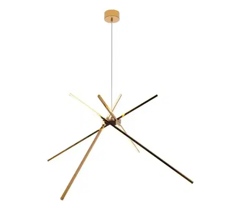 Svietidlá MAXLIGHT P0457 - LED Luster na lanku SPIDER LED/33W/230V zlatá P0457
