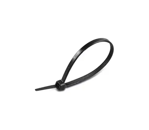 Predlžovacie káble  Plastové sťahovacie pásky 2,5x100mm 100ks čierna 11160