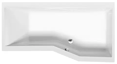 Vane POLYSAN - VERSYS R asymetrická vaňa 160x84x70x47cm, biela 15611