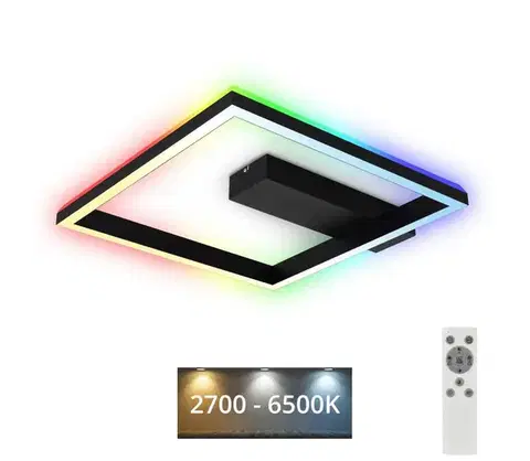 Svietidlá Brilo - LED RGBW Stmievateľný prisadený luster FRAME LED/18W/230V 2700-6500K+ DO 3736-015
