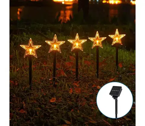 Vianočné dekorácie  B.V.  - LED Solárne vianočné svietidlo LED/0,054W/1,2V 1m IP65 teplá biela B10201Q8A