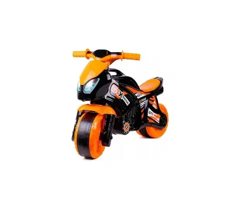 Odrážadlá Teddies Odrážadlo motorka oranžová/čierna 00880074