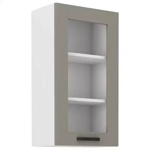 Kuchynské skrinky visiace Kuchynská skrinka Luna claygrey/biela 40GS-90 1F