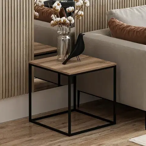 Konferenčné stolíky Príručný stolík / Odkladací stolík Basak - Walnut