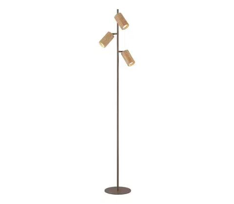 Lampy Brilliant - Stojacia lampa LAKEWOOD 3xGU10/10W/230V hnedá 70325/20