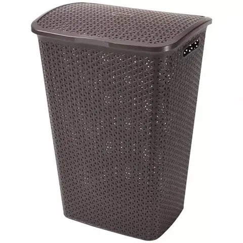 Kúpeľňové doplnky Kôš na bielizeň My Style 55l 216581 tmavohnedý