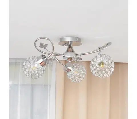 Svietidlá  Prisadený luster SOPHIA 3xE27/15W/230V lesklý chróm/číra W-A 1455/3 CH
