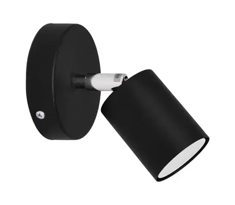 Svietidlá  LED Nástenné bodové svietidlo TUNE 1xGU10/4,8W/230V čierna R-KM 1927/1 BK+CH+BK