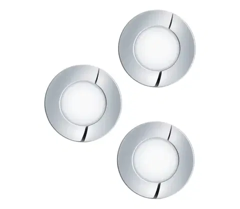 Svietidlá Eglo 98635 - SADA 3x LED kúpeľňových svietidiel FUEVA LED/2,8W/230V IP44 chróm 98635