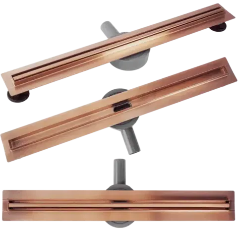Sprchovacie kúty REA - Odtokový žľab Neox Slim pre Brushed Copper 100 REA-G4809