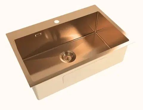 Kuchynské drezy SAT Drez SAT Aurum rose gold SATSINK6845BRG SATSINK6845BRG