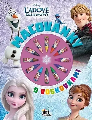 Pre deti a mládež - ostatné Maľovanky s voskovkami - Ľadové kráľovstvo