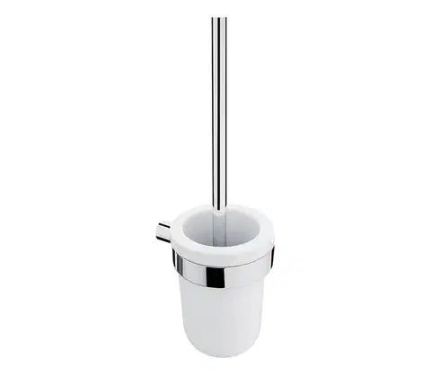 Svietidlá NIMCO BR 11094KU-26 - Nástenná WC štetka BORMO biela/lesklý chróm BR 11094KU-26