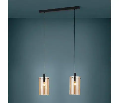 Svietidlá Eglo 39538 - Luster na lanku POLVERARA 2xE27/40W/230V 39538
