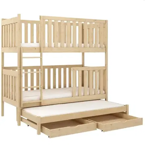 Poschodové postele Posteľ Emilka 80x180 borovica