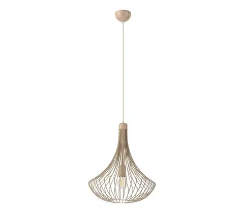 Svietidlá  Závesný luster BALERINA 1xE27/15W/230V béžový LM-1.1.56/BEŻ