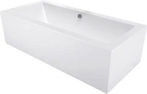 Vane MEXEN/S - Cube obdĺžniková vaňa 190 x 80 cm s panelom, biela 55051908000X
