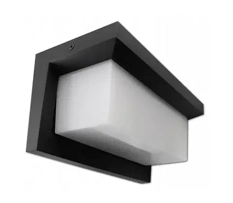 Svietidlá  LED Vonkajšie nástenné svietidlo LED/12W/230V IP54 čierna ZALAGOS LED