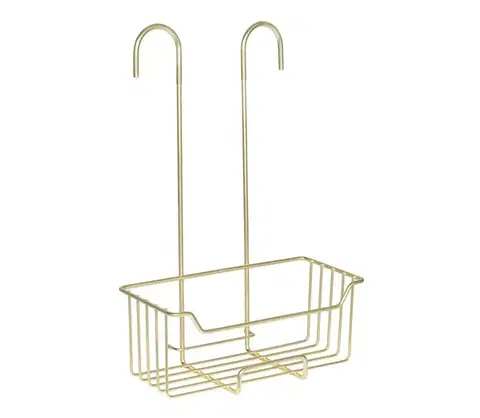 Svietidlá WENKO 25937100 - Sprchový kôš MILO 25x36 cm nerezová oceľ/zlatá/číra 25937100