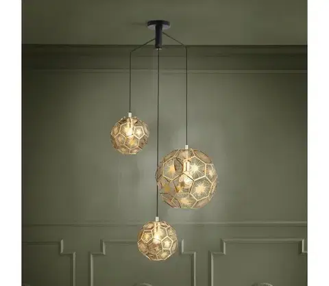 Svietidlá Eglo 39758 - Luster na lanku SKOURA 3xE27/60W/230V 39758