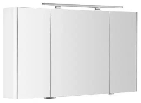 Kúpeľňový nábytok SAPHO - LUCIE galérka s LED osvetlením, 126x70x17cm, biela LU125-0030
