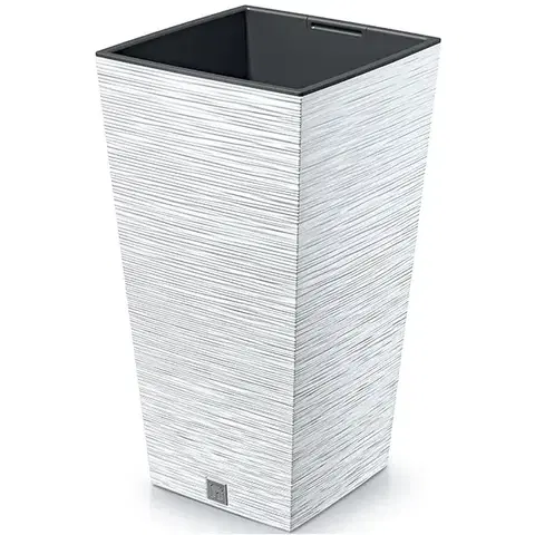 Kvetináče a truhlíky NABBI DFSH240 plastový kvetináč 24 cm biela