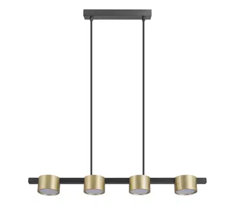 Svietidlá  LED Luster na lanku MIRELLA 4xGX53/6W/230V zlatá/čierna 327338