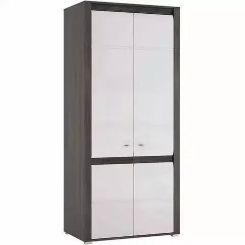 Šatníkové skrine Skriňa Sevilla Typ 20 90 cm nórská borovica/ biela